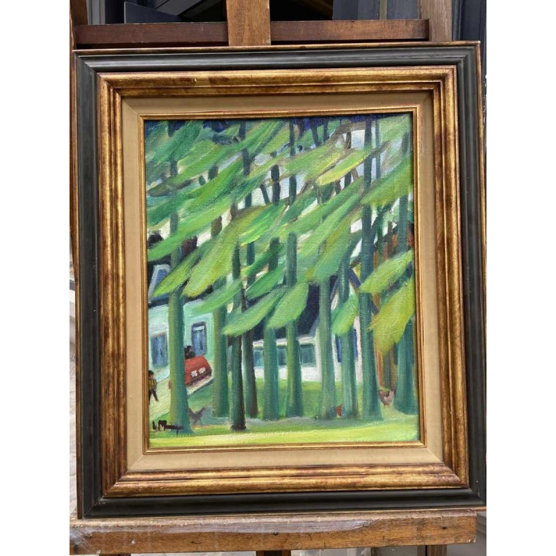 Lucien MARINGER (1903-1981) « Vue de ma chambre » 1975 hst 47x38 cm