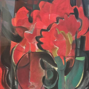 Pierre Saint-Sorny "Composition abstraite" tableau technique mixte, 1974