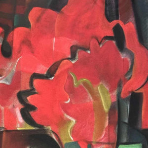 Pierre Saint-Sorny ‘Abstract composition’ mixed media painting, 1974