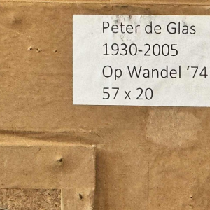 Peter De GLAS (1930-): " On a walk " painting oil on panel 1974