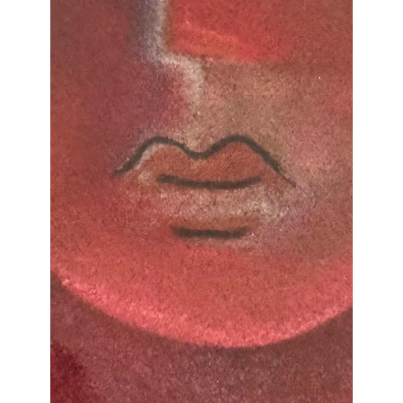 Pierre Saint-Sorny ‘Abstract composition’ mixed media painting, 1974