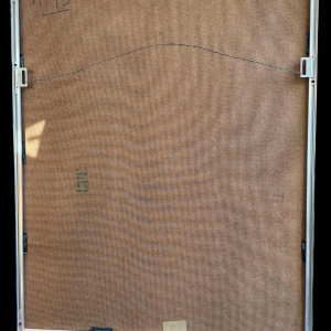 Pierre Saint-Sorny "Composition abstraite" tableau technique mixte, 1974