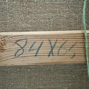 Guy DIRICKX "The village of Maboge 1974" oil on canvas