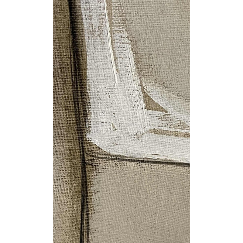 Francis Verlinden, schilderij "Naakte vrouw van achteren", olieverf op doek 1974