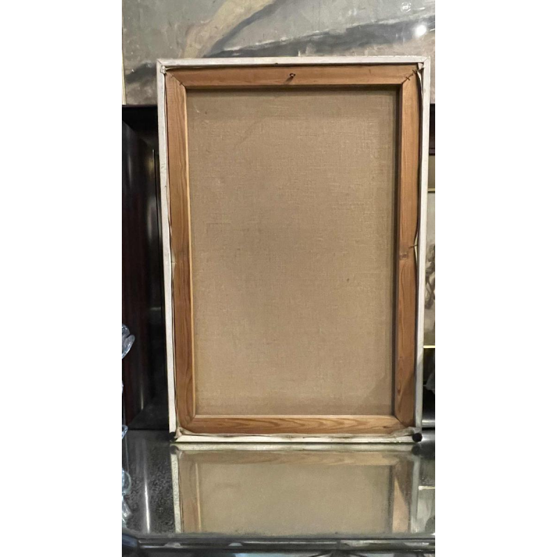 Francis Verlinden, tableau " femme nue de dos ", huile sur toile date´e de 1974