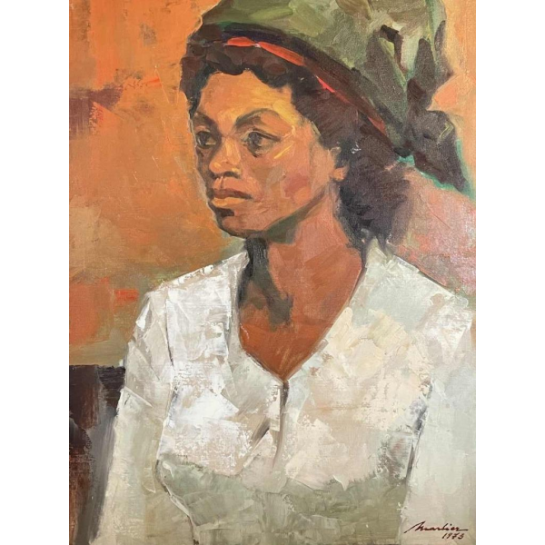 Marcel MARLIER (1929-1999): « Fille des îles » 1973 70x50 cm