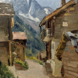 Dr Pierre DELCOURT (1914-): Zinal (dorp in de regio Wallis in Zwitserland)