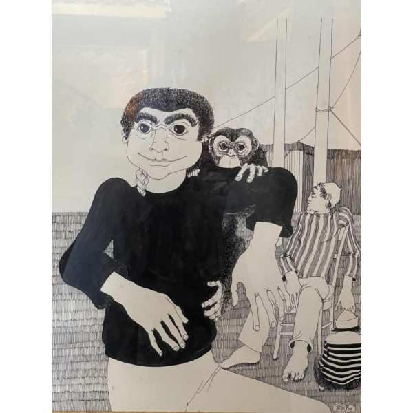 Jean-Pierre Félix (1938-): encre de chine