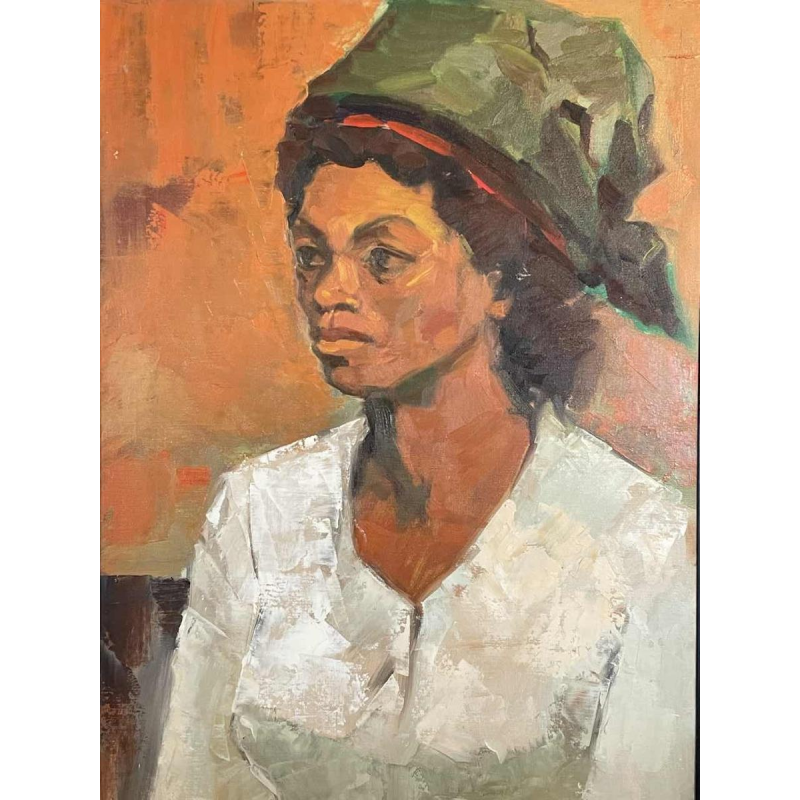 Marcel MARLIER (1929-1999): « Fille des îles » 1973 70x50 cm