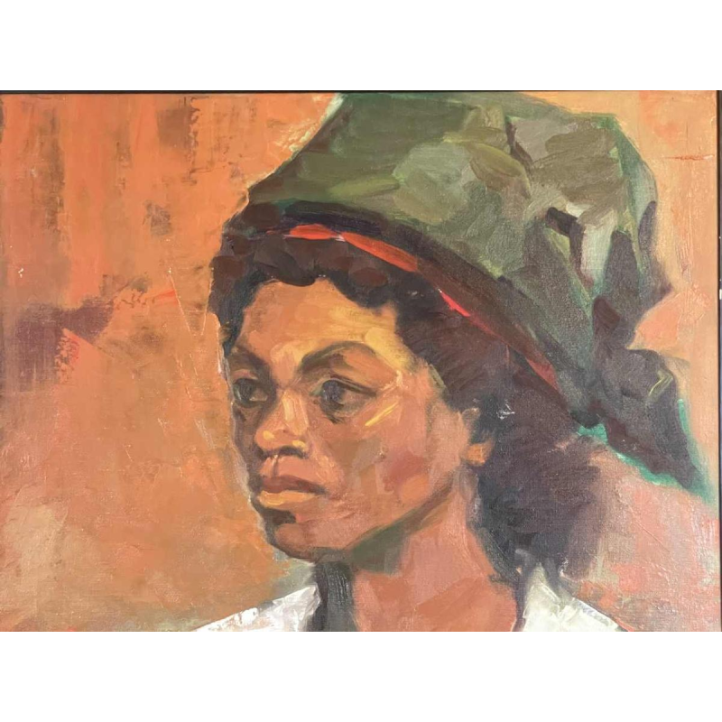 Marcel MARLIER (1929-1999): « Fille des îles » 1973 70x50 cm