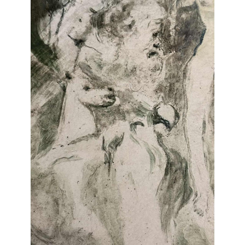 Yves BÖEL pseudoniem van Henri DE KNOPP “Aartsengel” schilderij olieverf op paneel, 1972