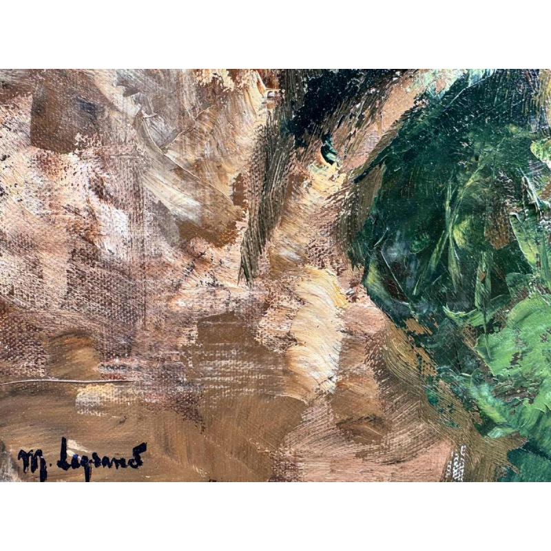 Maurice LEGRAND (1906-2004): « les soleils » (tournesols) peinture sur toile