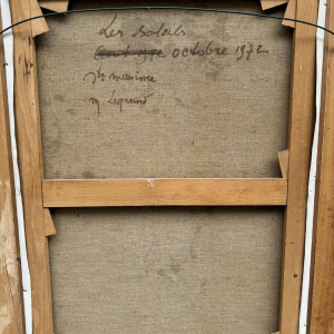 Maurice LEGRAND (1906-2004): « les soleils » (zonnebloem) schilderij op doek