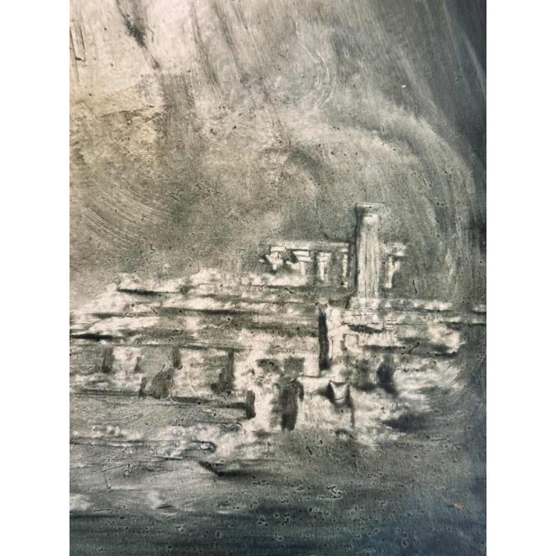 Yves BÖEL pseudoniem van Henri DE KNOPP “Aartsengel” schilderij olieverf op paneel, 1972