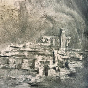 Yves BÖEL pseudoniem van Henri DE KNOPP “Aartsengel” schilderij olieverf op paneel, 1972