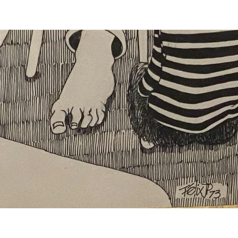 Jean-Pierre Félix (1938-): encre de chine