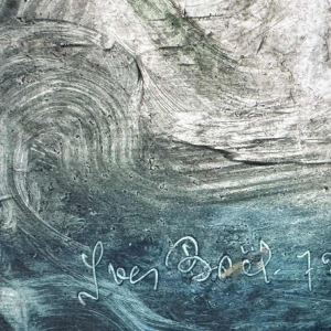 Yves BÖEL pseudoniem van Henri DE KNOPP “Aartsengel” schilderij olieverf op paneel, 1972