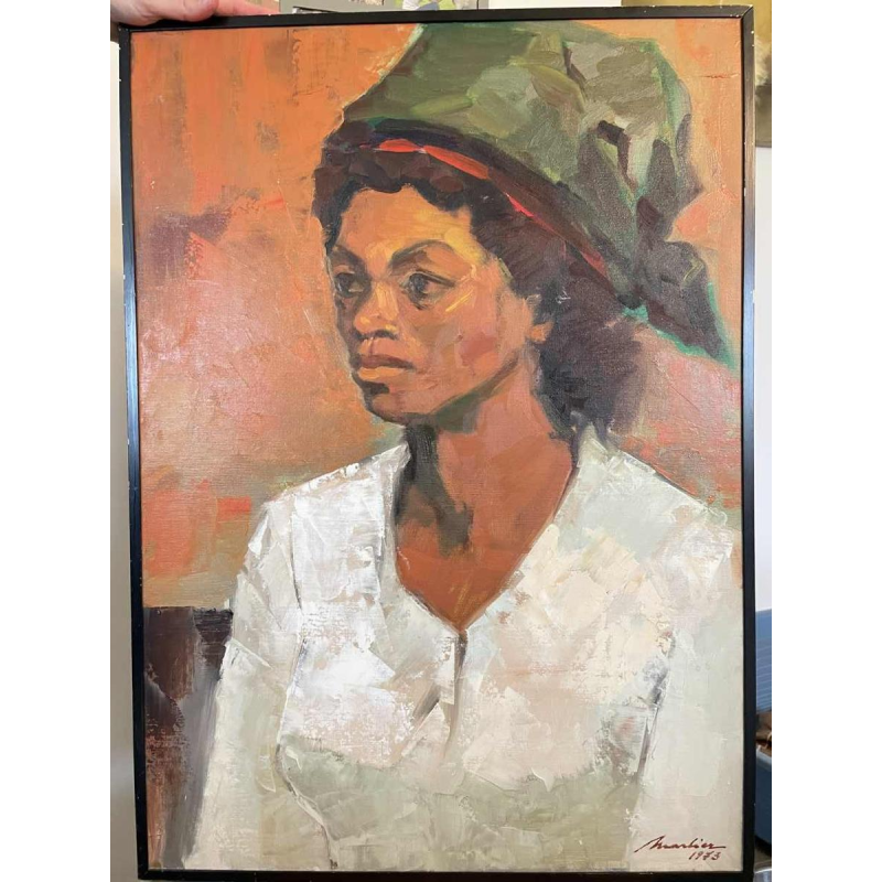 Marcel MARLIER (1929-1999): « Fille des îles » (Island girl) 1973 70x50 cm