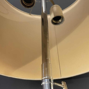 JACQUES CHARPENTIER, Large Spiral / Spring Table Lamp, Chromed Metal, 1972