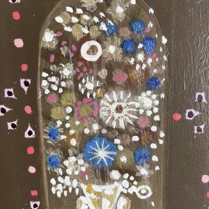 Ghislaine CAMBRON (1923- ) L'armoire bois blanc L'armoire de bois blanc 1972 olieverf op paneel