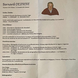 BERNARD DESFRERE "Rose" grande se´rigraphie huile 1/10, mouvement Cobra, 1972