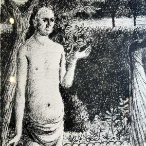 Paul DELVAUX (1897-1994) lithographie « Le Jardin » 1971