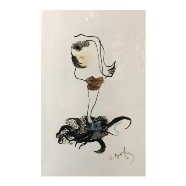 Anne Body " Voor mevrouw, het zal een kwal zijn " 1970, olie papier