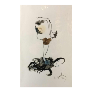 Anne Body " For Madam, it will be a jellyfish " 1970, Oli on paper