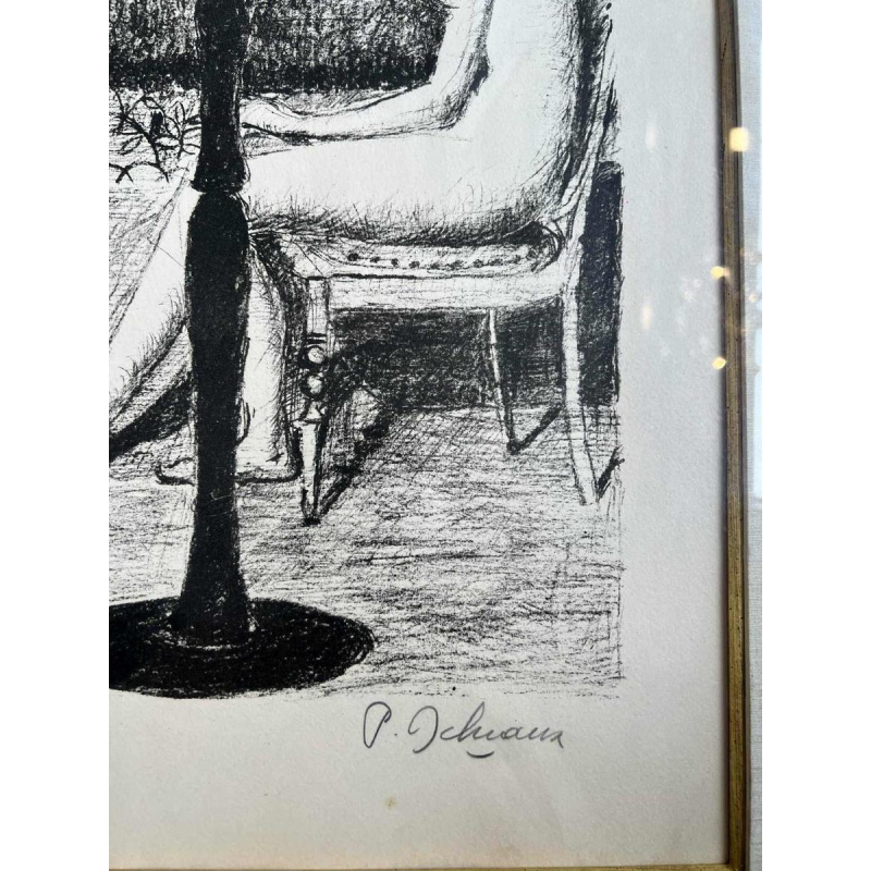 Paul DELVAUX (1897-1994) lithograph "Le Jardin" 1971