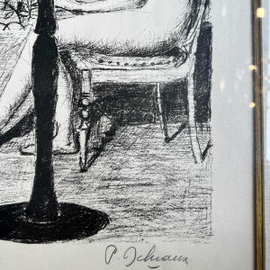 Paul DELVAUX (1897-1994) litho "Le Jardin" 1971