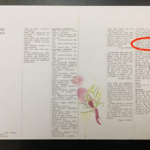 Anne Body " Voor mevrouw, het zal een kwal zijn " 1970, olie papier