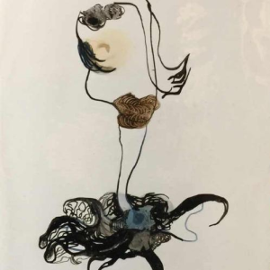 Anne Body " Voor mevrouw, het zal een kwal zijn " 1970, olie papier