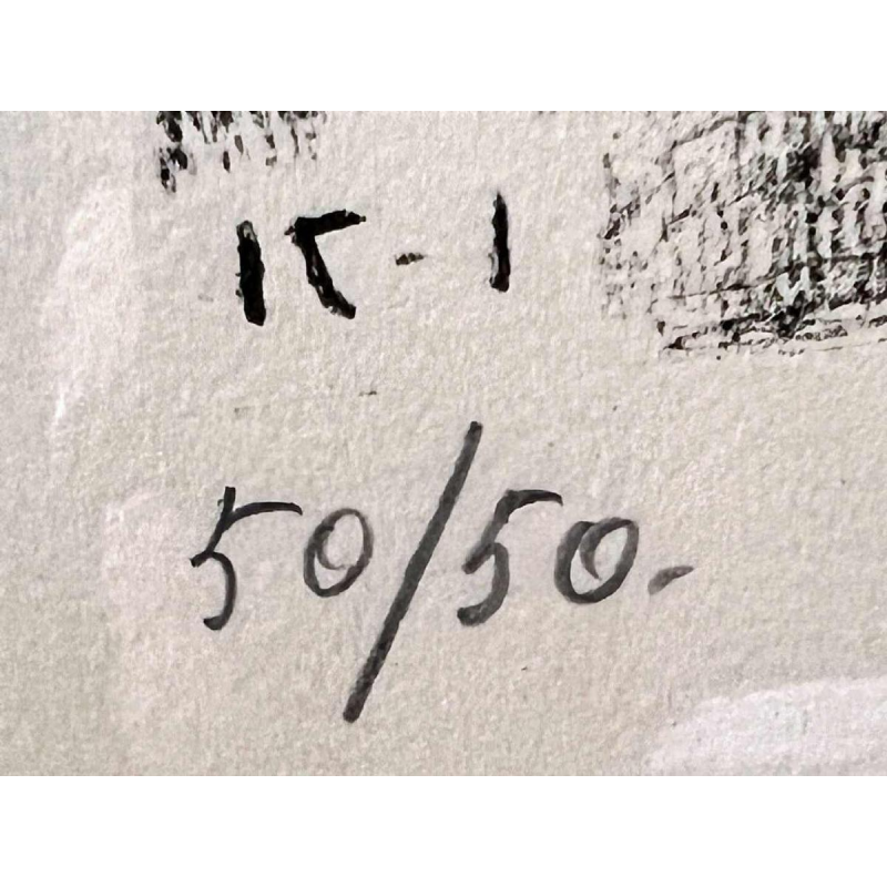 Paul DELVAUX (1897-1994) litho "Le Jardin" 1971