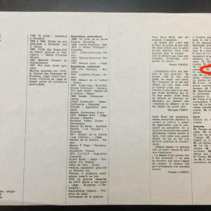 Anne Body " Parce queue " 1970, technique mixte sur papier