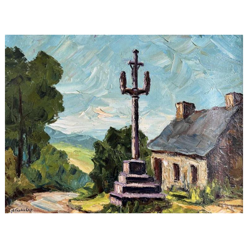 Jacques Vander Elst (1925-1991): « Calvaire à St Jean en Bretagne 1970 »