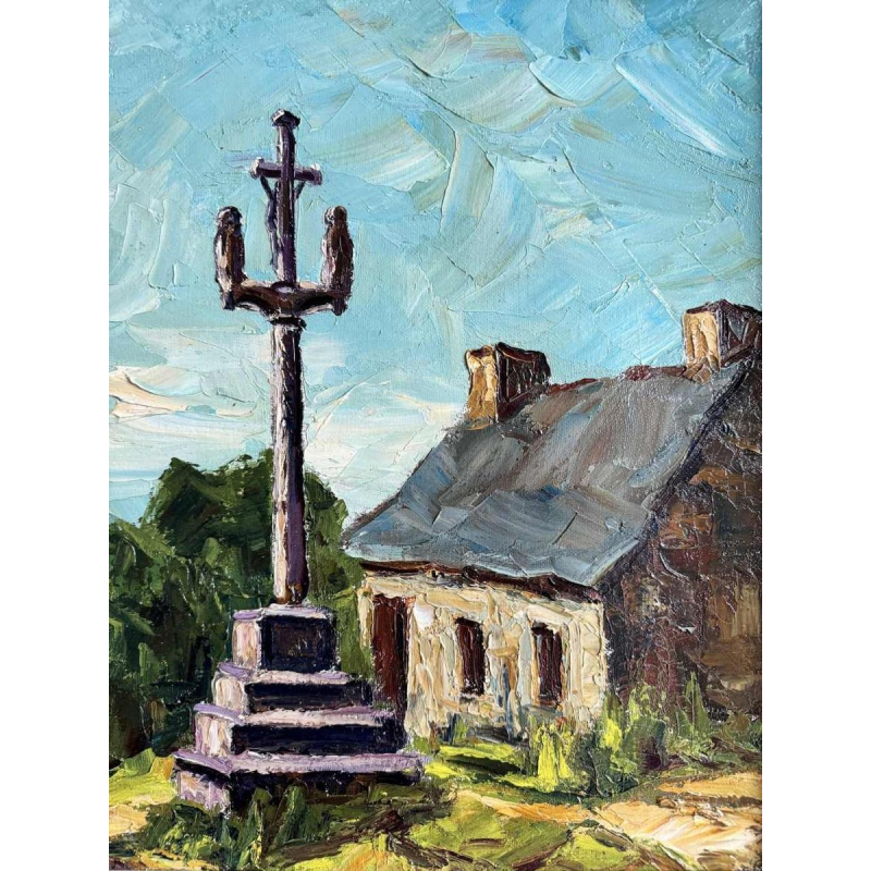 Jacques Vander Elst (1925-1991): « Calvaire à St Jean en Bretagne 1970 »