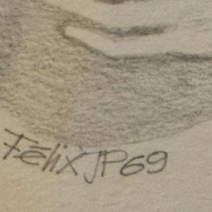 Jean-Pierre FELIX (1938-): «  Les hommes bedonnants » tekening