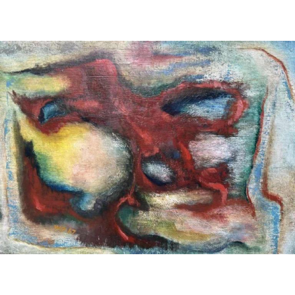 Hans H. WOLTER (1923-2007) oil on canvas dated 1967