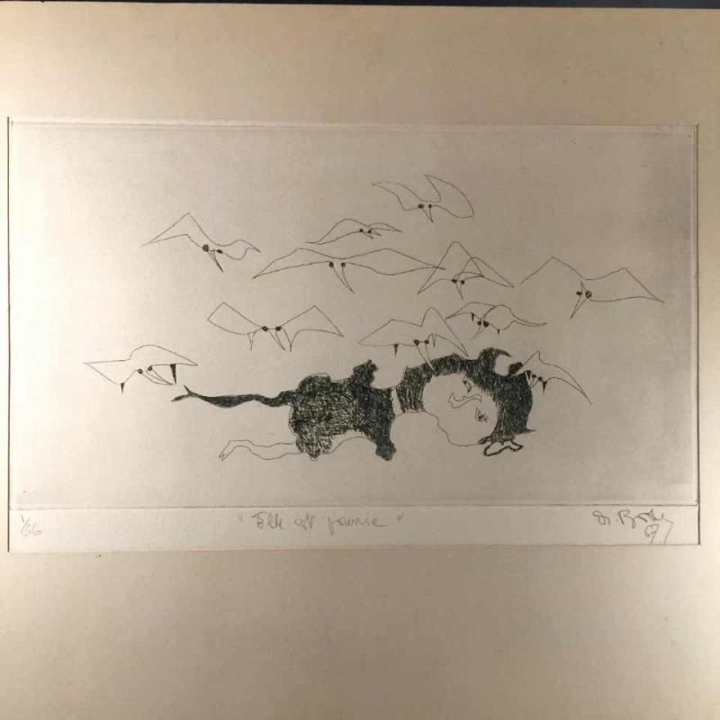 Anne Body " She is rotten " 1967, engraving on paper 1/36