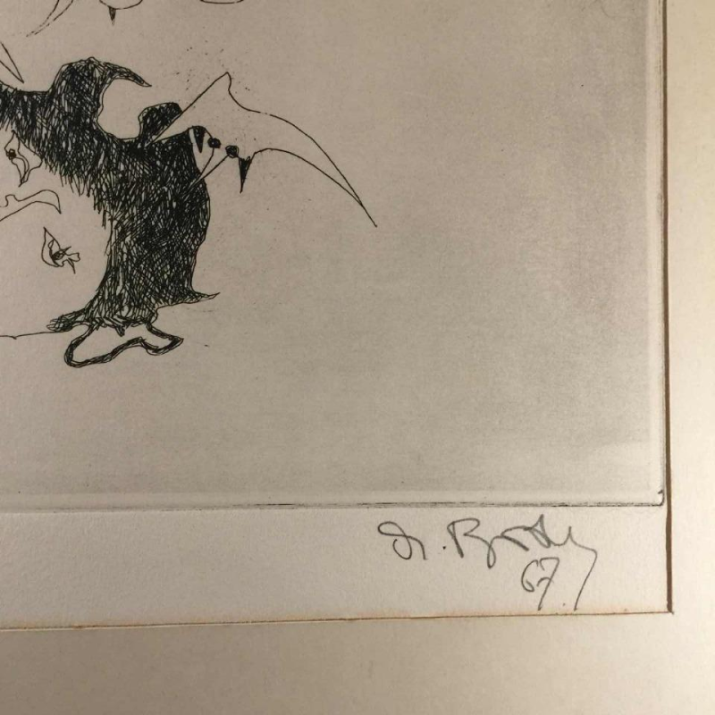 Anne Body " She is rotten " 1967, engraving on paper 1/36