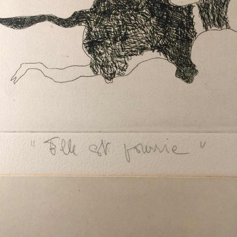 Anne Body " Elle est pourrie " 1967, gravure sur papier 1/36