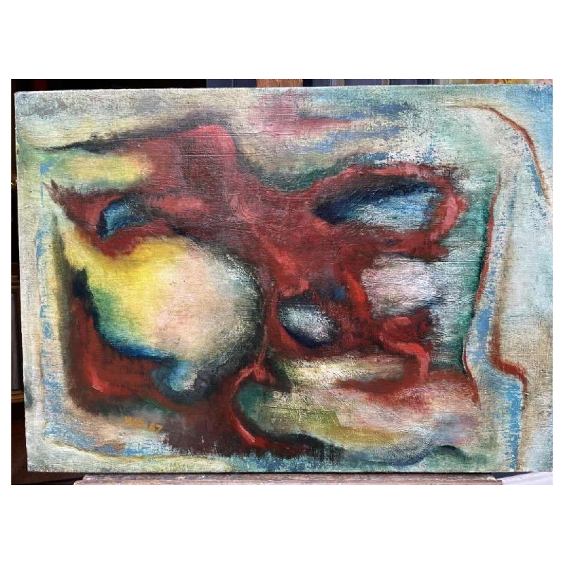 Hans H. WOLTER (1923-2007) oil on canvas dated 1967