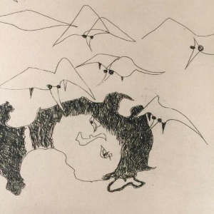 Anne Body " She is rotten " 1967, engraving on paper 1/36