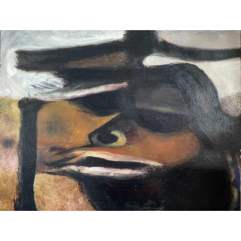 Luc PEROT (1922-1985): The Kiss 1963 hst