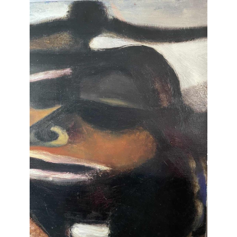 Luc PEROT (1922-1985): « Le baiser » 1963 hst