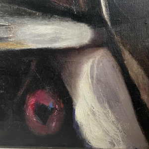 Luc PEROT (1922-1985): « Le baiser » 1963 hst