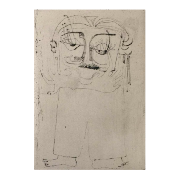 Anne Body " Quand on a perdu la tête " 1961, gravure sur papier, tirage 3/3