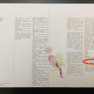 Anne Body " Toen we ons hoofd verloren " 1961, gravure papier, afdrukken 3/3