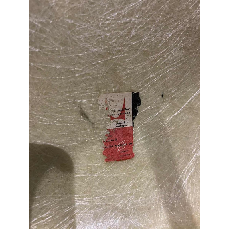 Charles and Ray Eames for Zenith, Dax fibreglass armchair, 1st edition, 1950