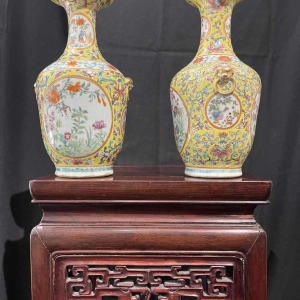 Pair of Chinese porcelain vases 19th, century